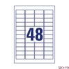 Etikett AVERY L4736REV-100 45,7x21,2 mm univerzális visszaszedhető 4800 címke/doboz 100 ív/doboz