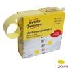 Etikett AVERY 3852 öntapadó jelölőpont adagoló dobozban sárga 10mm 800 jelölőpont/doboz