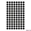 Etikett AVERY 3009 jelölőpont 8mm fekete 416 db/csomag