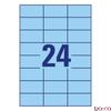 Etikett AVERY 3449-10 70x37mm univerzális kék 240 címke/doboz 10 ív/doboz