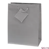 Dísztasak CREATIVE Special Simple M 18x23x10 cm egyszínű ezüst zsinórfüles
