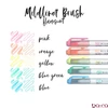 Ecsetfilc kétvégű ZEBRA Mildliner Fluorescent 5 darabos