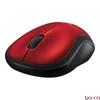 Egér vezeték nélküli LOGITECH M185 2,4 Ghz 1000 DPI piros