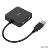 Elosztó HUB HAMA USB 2.0 + 4xUSB 2.0 fekete