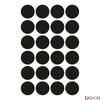 Etikett AVERY 3003 jelölőpont 18 mm fekete 96 címke/doboz 4 ív/doboz