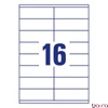 Etikett AVERY 3423 105x35mm univerzális 1600 címke/doboz 100 ív/doboz