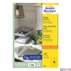 Etikett AVERY 3455 105x37mm univerzális sárga 1600 címke/doboz 100 ív/doboz