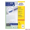 Etikett AVERY 3475 70x36mm univerzális 2400 címke/doboz 100 ív/doboz