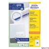 Etikett AVERY 3658-200 64,6x33,8 mm fehér univerzális 5280 címke/doboz 200+20 ív/doboz