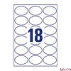 Etikett AVERY L5087  63,5x42,3 mm ovális visszaszedhető 10 íves