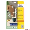 Etikett AVERY L6019REV-25 10mm kör univerzális