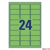 Etikett AVERY L6033-20 63,5x33,9mm univerzális zöld 480 címke/doboz 20 ív/doboz