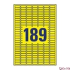 Etikett AVERY L6037-20 25,4x10 mm univerzális visszaszedhető sárga 20 íves