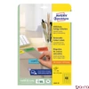 Etikett AVERY L6041-20 45,7x21,2mm univerzális sárga 960 címke/doboz 20 ív/doboz