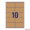 Etikett AVERY L7108-25 105x57 mm újrahasznosított barna kraft 25 íves
