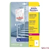 Etikett AVERY L8001-10 210x297mm antimikrobiális fehér 10 címke/doboz 10 ív/doboz
