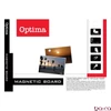 Fehértábla mágneses OPTIMA aluminium kerettel 120x240 cm