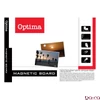 Fehértábla mágneses OPTIMA aluminium kerettel 60x90 cm