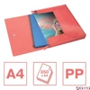 Gumis mappa ESSELTE Colour Breeze PP Jumbo Plus A/4 40mm korall