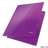 Gumis mappa LEITZ Wow A/4 karton 15 mm lila