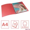 Gyűrűskönyv ESSELTE Colour Breeze A/4 25 mm 4 gyűrű PP korall