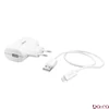 Hálózati adapter HAMA USB-A 12W + Lightning kábel fehér