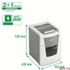 Iratmegsemmisítő LEITZ IQ Autofeed smallOffice 100 P5 Pro mikrokonfetti 6 lap