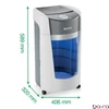 Iratmegsemmisítő LEITZ IQ OptiMax Office mikrokonfetti  P5 10 lap fehér