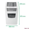 Iratmegsemmisítő LEITZ IQ Slim Home Office konfetti P4 10 lap fehér