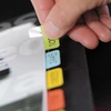Jelölőcímke DJOIS öntapadós műanyag 12x40 mm vegyes színek 48 darabos