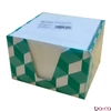 Kockatömb fehér FORTUNA 9x9x6 cm mintás tartóban