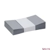 Névjegyboríték színes KASKAD enyvezett 70x105 mm 52 ezüst metál 120 g 25 darabos