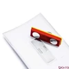 Névjegykitűző DURABLE Click Fold 54x90 mm mágneses elfordulásmentes átlátszó