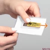 Névjegykitűző DURABLE Click Fold 54x90 mm mágneses elfordulásmentes átlátszó