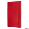 Notesz vonalas MOLESKINE QP616F2 "L" puhafedeles skarlát piros