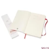 Notesz vonalas MOLESKINE QP616F2 "L" puhafedeles skarlát piros