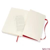 Notesz vonalas MOLESKINE QP616F2 "L" puhafedeles skarlát piros