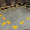 Padlójelölő L alakzat DURABLE öntapadós 100x100 mm sárga 10 darabos