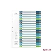 Regiszter DURABLE műanyag A/4 maxi 1-20 színes