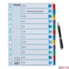 Regiszter ESSELTE Mylar A/4 laminált karton Jan-Dec