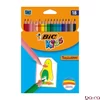 Színes ceruza BIC Kids Tropicolors hatszögletű 18 darabos