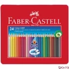 Színes ceruza FABER-CASTELL Grip háromszögletű fémdobozos 24 darabos