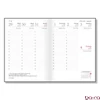 Tanári zsebkönyv PD CALENDAR műbőr A/5 heti barna 2025-2026