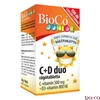Vitamin BIOCO Junior C + D Duo családi rágótabletta 100 darab