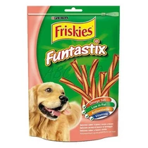 Állateledel jutalomfalat PURINA Friskies Funtastix kutyáknak bacon-sajt 175 g