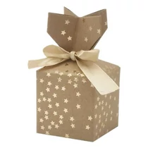 Díszdoboz CREATIVE csillagos-pöttyös 7x7 cm 2 darabos