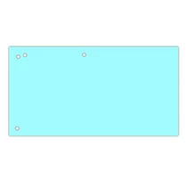 Elválasztócsík DONAU 105x235 mm karton kék 100 darabos