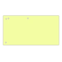 Elválasztócsík DONAU 105x235 mm karton sárga 100 darabos