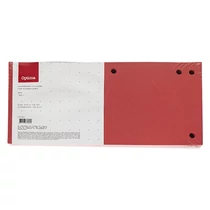 Elválasztócsík OPTIMA 105x240mm piros 100 darabos