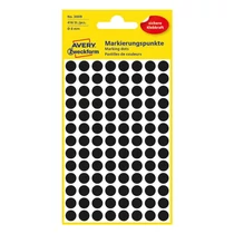 Etikett AVERY 3009 jelölőpont 8mm fekete 416 darabos Etikett AVERY 3009 jelölőpont 8mm fekete 416 darabos